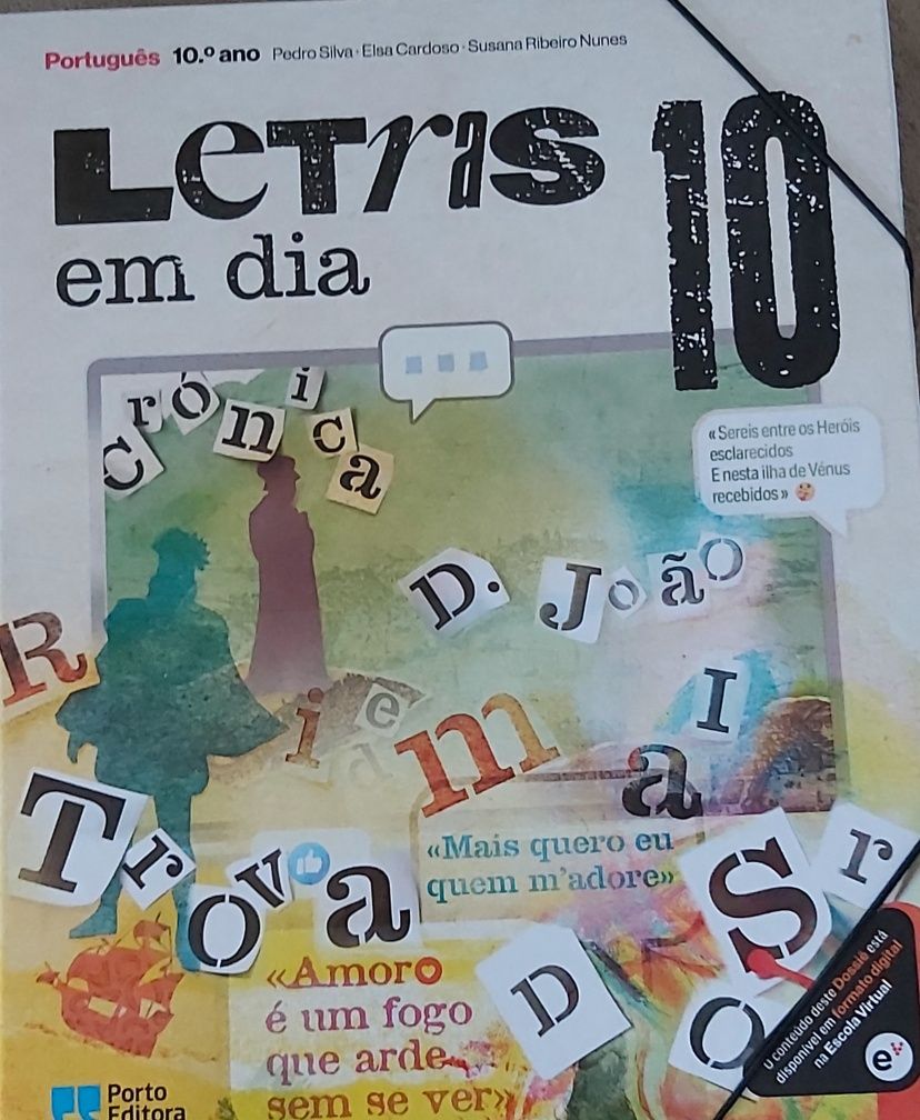 Capa de Manual Letras em Dia 10 + Caderno de Actividades